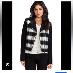 Mackage-Shanty Buffalo Check Jacket in Off White SP